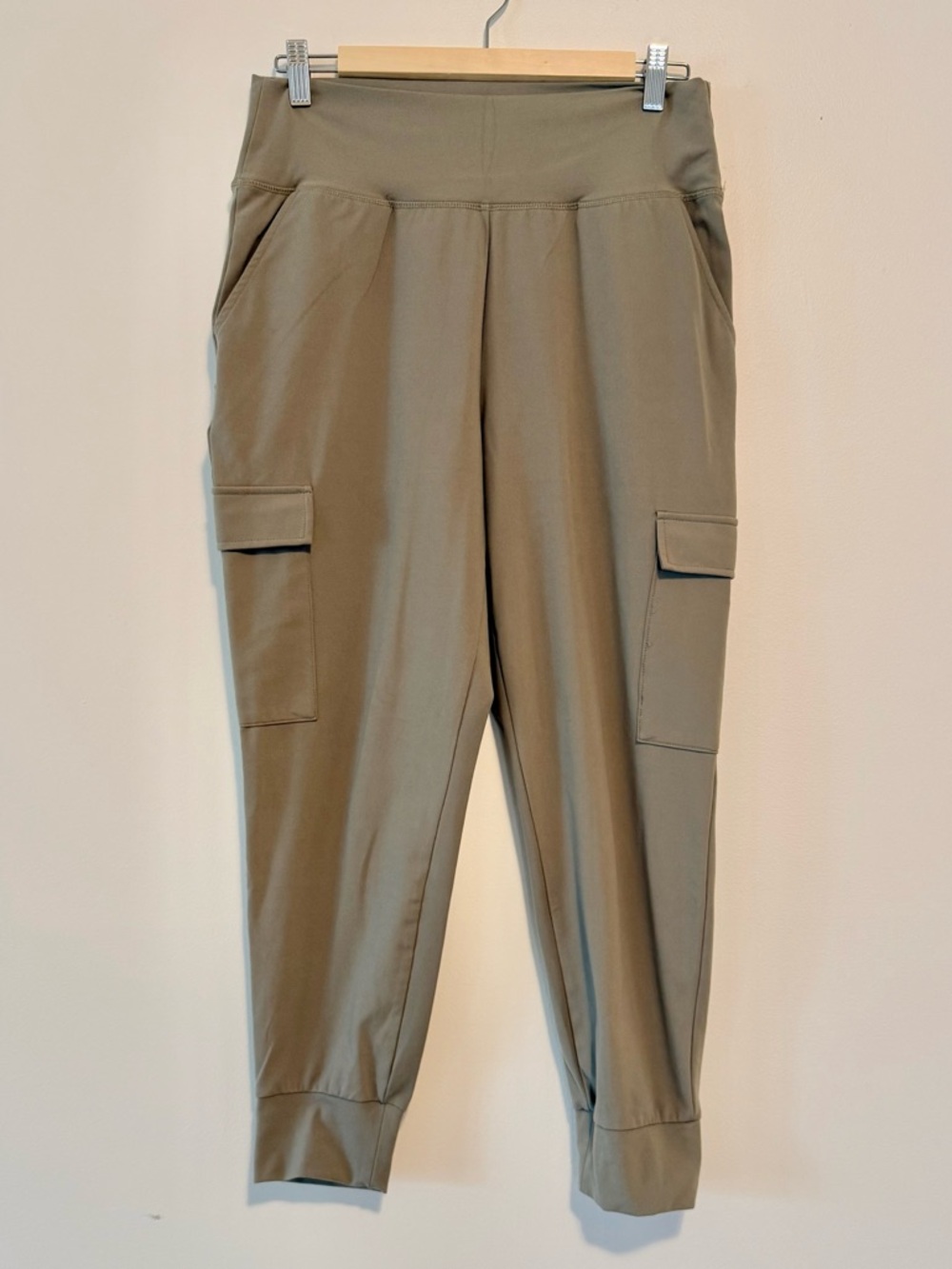 Rewash Olive Green Cargo Active Knit Joggers SZ.M